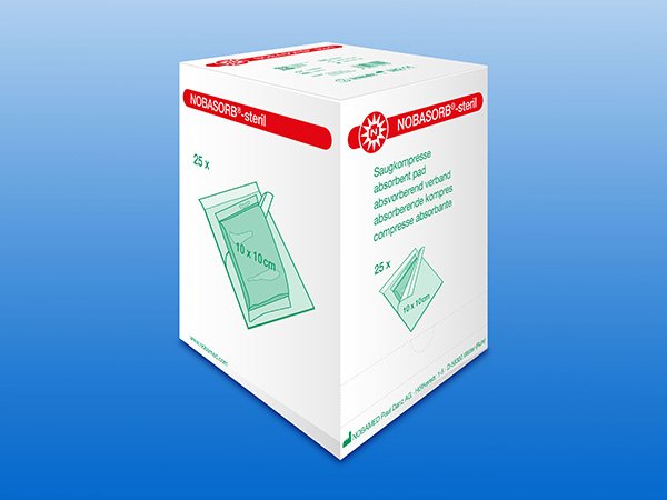 NOBASORB® Saugkompressen 10 x 10 cm steril