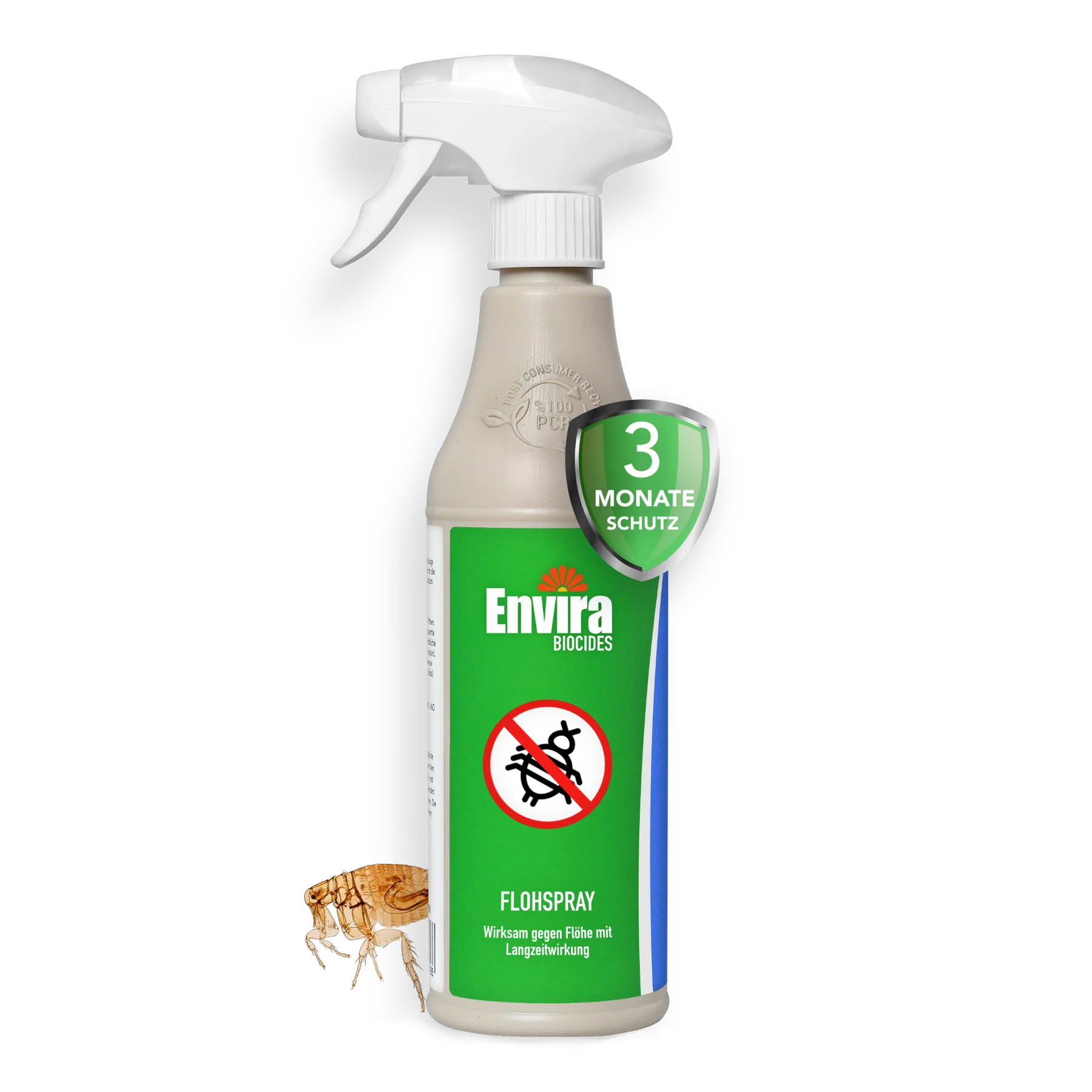 Eine Sprühflasche Envira Flohspray 500ml