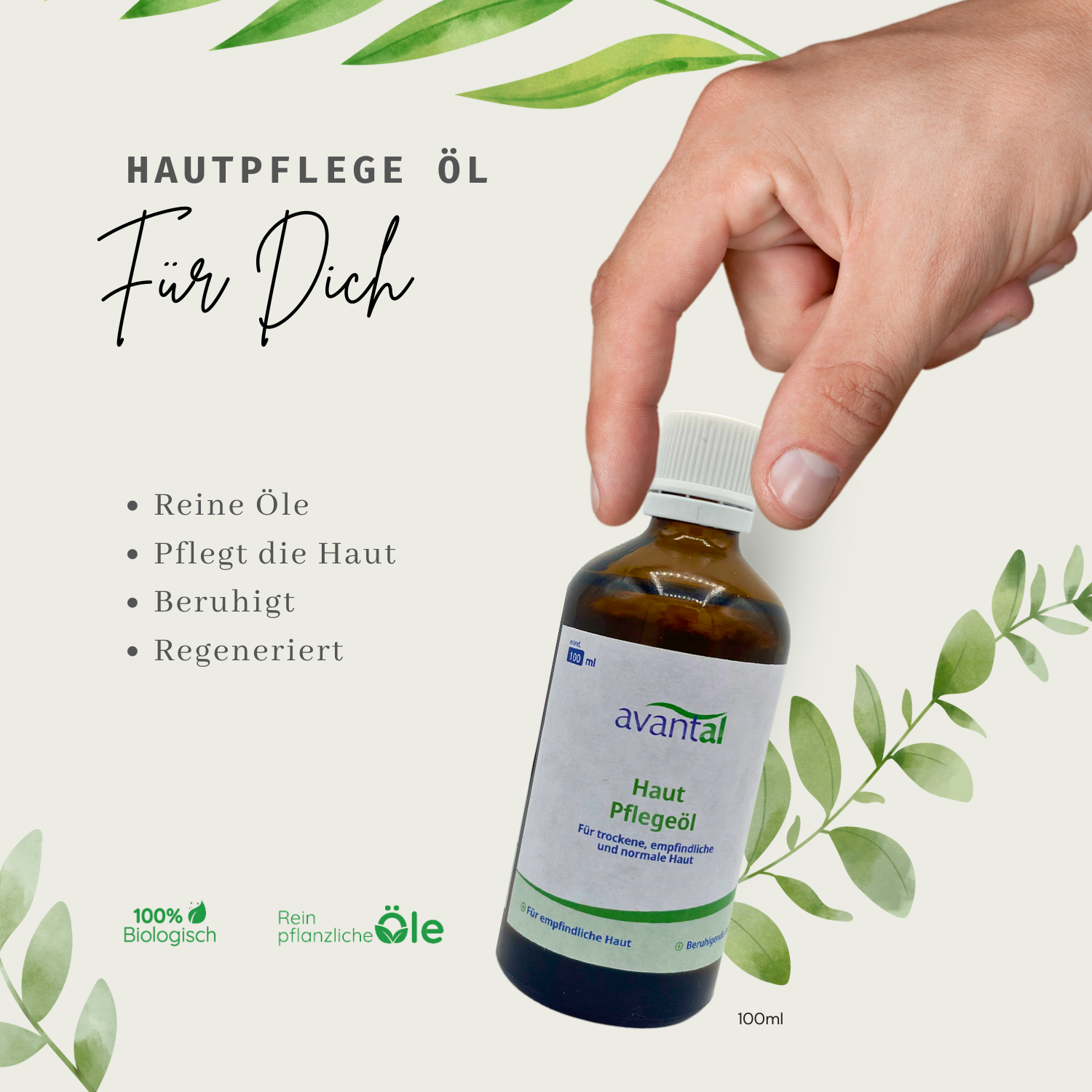 Unser Bio Hautöl auf Basis von Calendula und Macadamia